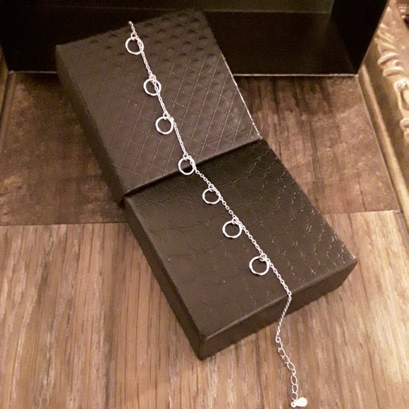 NEW S925 Anklet Circle  Bracelet - Picture 6 of 7